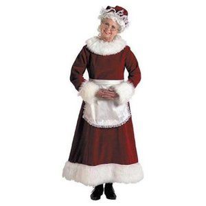 Mrs Claus  Christmas Red Velvet Dress #7056 NOS  NWT